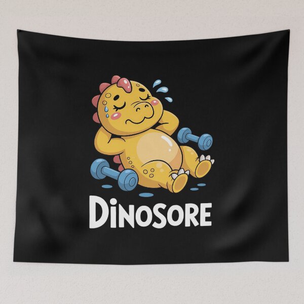 Item preview, Cute Dinosaur Workout Gym Fitness Weightlifting designed and sold by FaithAbbott.