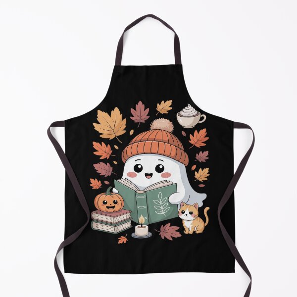 Item preview, Cute Ghost Cat Reading Book Lovers designed and sold by countntenov.
