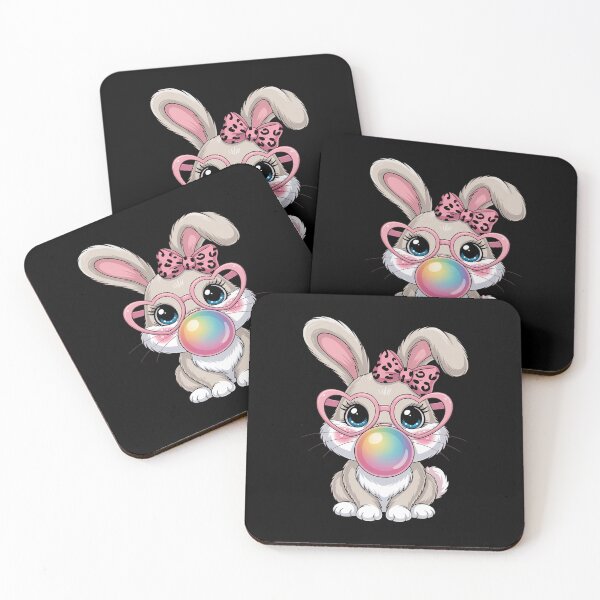 Item preview, Cute Bunny Rabbit Face Leopard Bow Girls Happy Easter Day designed and sold by FaithAbbott.