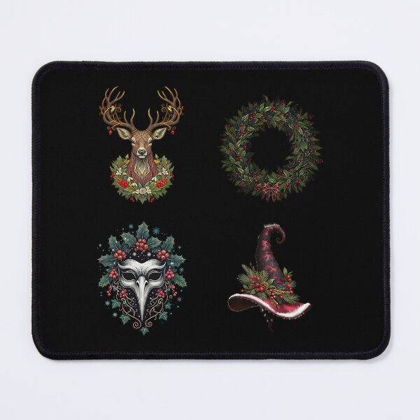 Item preview, Gothmas Icon Set Deer Skull Wreath and Witchy Xmas designed and sold by hybmcvdtj77.
