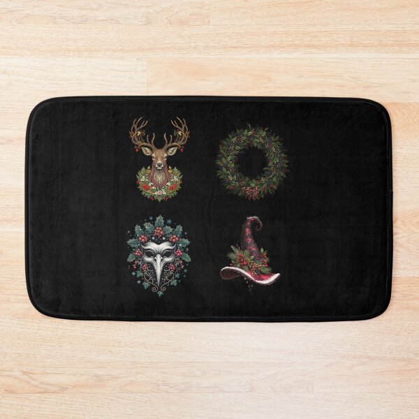 Item preview, Gothmas Icon Set Deer Skull Wreath and Witchy Xmas designed and sold by hybmcvdtj77.