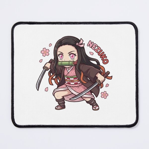 Item preview, Nezuko Chibi Anime Warrior Dual Katana Art designed and sold by Innova_Creations.