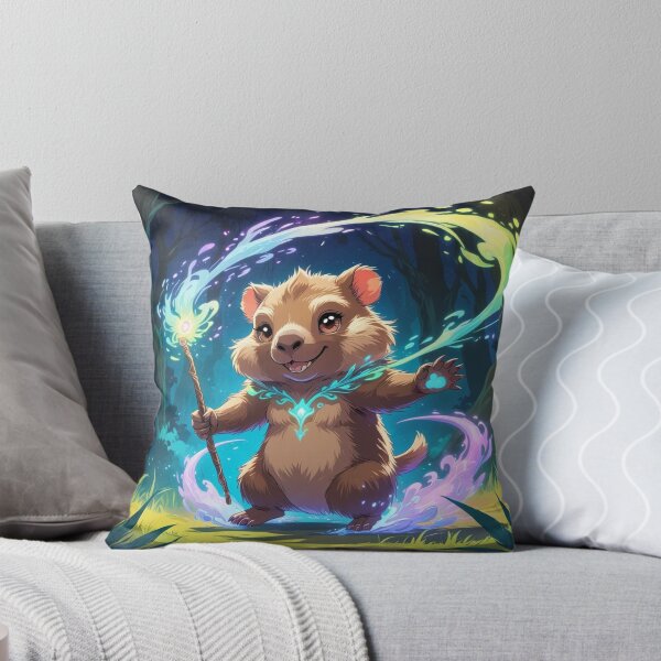 Item preview, Cute Magical Wombat Wizard designed and sold by Uniquely Yours.