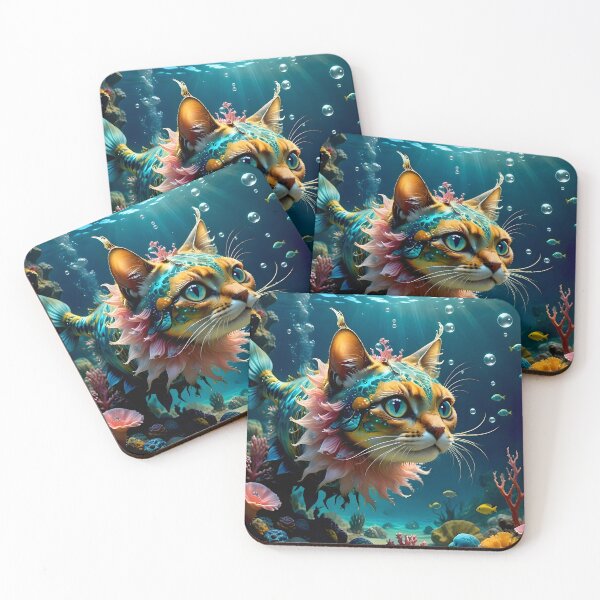Item preview, Tabby Fantasy Cat Fish designed and sold by Sharon Schwalbe.
