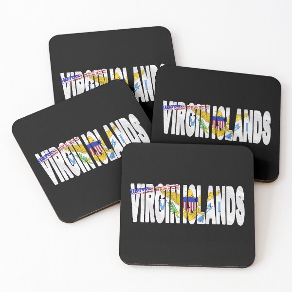 Item preview, UNITED STATES VIRGIN ISLANDS - Flag cut to Letters Souvenir Sticker Shirt designed and sold by Adam Gormley.