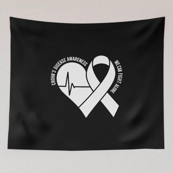 Item preview, Crohns Disease Heart Support Purple Ribbon Crohn's Awareness designed and sold by IdunayaStore.