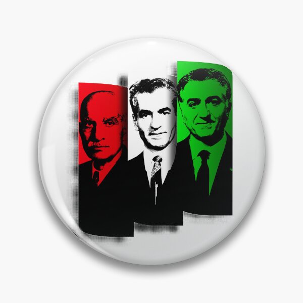 Item preview, Iranian Monarchy Tricolor Portrait Art 3 Pahlavi kings designed and sold by Fereshteh  Gilaki.