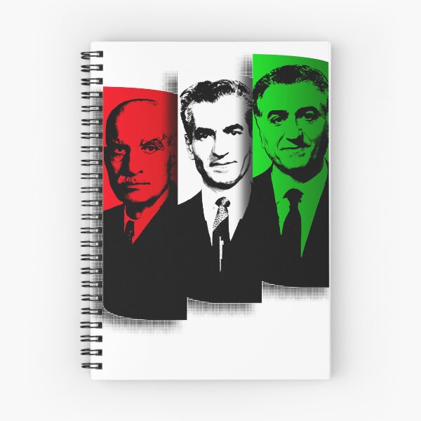 Item preview, Iranian Monarchy Tricolor Portrait Art 3 Pahlavi kings designed and sold by Fereshteh  Gilaki.