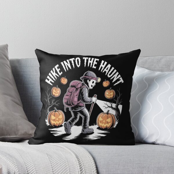Item preview, Hike Into The Haunt Spooky Adventures Await Halloween Hiker designed and sold by TheRetroStyle.