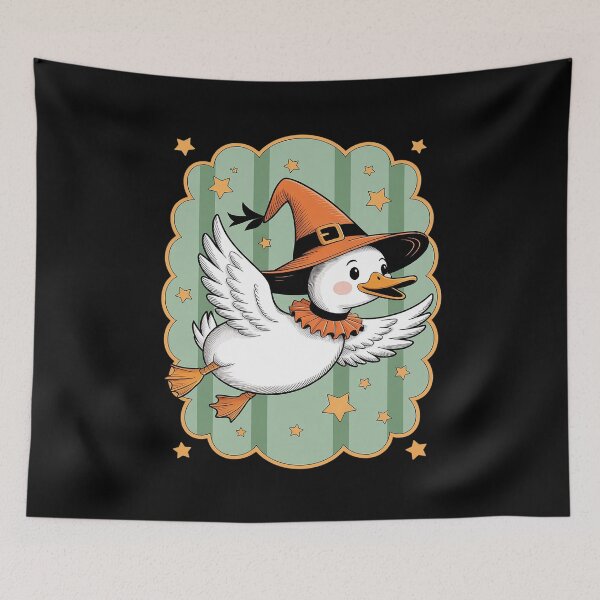 Item preview, Cute Goose Halloween Witch Goose Coquette Bow Spooky Goose designed and sold by countntenov.