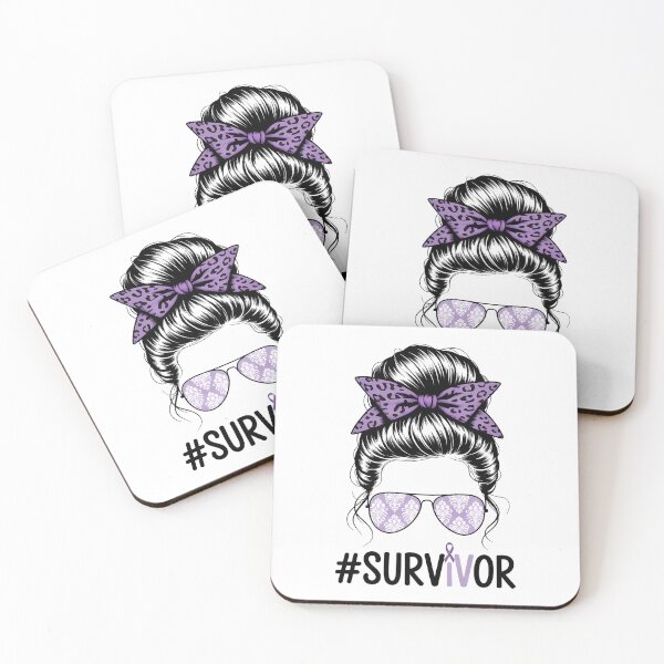 Item preview, Pancreatic Cancer Survivor Messy Bun Hair Bleached Leopard designed and sold by IdunayaStore.