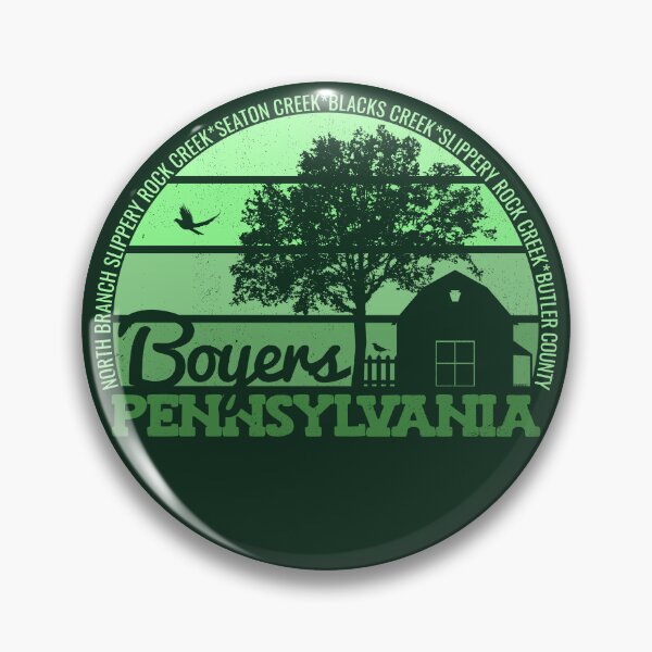Item preview, Boyers Pennsylvania Sunset Retro Vintage Local Pride Logo designed and sold by CRHPOD20.