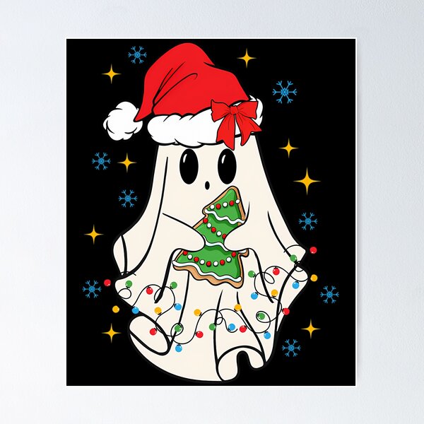 Item preview, Cute Christmas Cookie Ghost Spooky Gothmas designed and sold by hybmcvdtj77.
