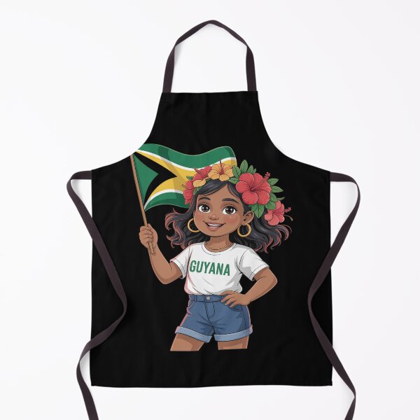 Artikelvorschau, Süße guyanische Mädchen Flagge Hibiscus Island Erbe Kultur entworfen und verkauft von countntenov.