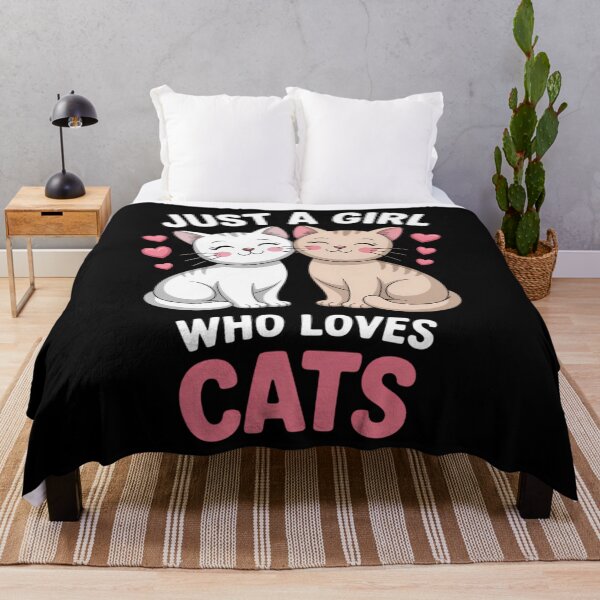 Item preview, Just A Girl Who Loves Cats Cute Cat Lover Kitty designed and sold by CruelShadesSt.