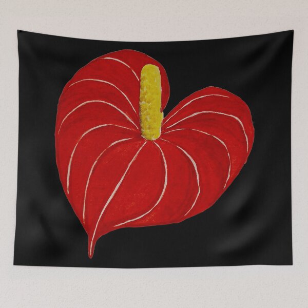 Item preview, Red anthurium - handmade with watercolor. designed and sold by Greitas.