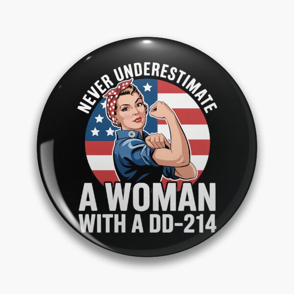 Item preview, Never Underestimate A Woman With A DD-214 Veterans Day Mom designed and sold by IdunayaStore.