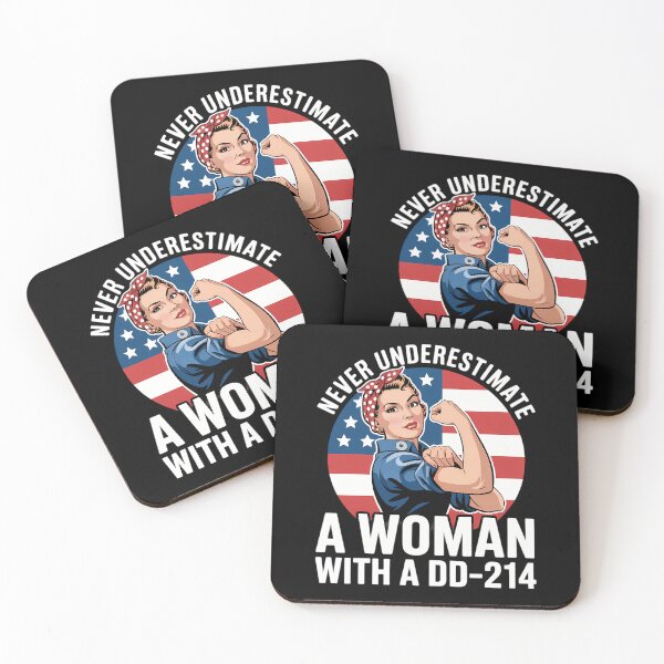 Item preview, Never Underestimate A Woman With A DD-214 Veterans Day Mom designed and sold by IdunayaStore.