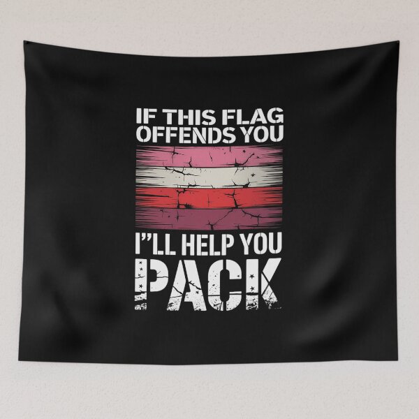 Item preview, Lesbian If This Flag Offends You Rainbow Flag LGBT Pride designed and sold by IdunayaStore.