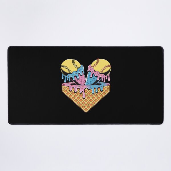 Item preview, Cute Ice Cream Softball Home Plate Drip Game Day Softball designed and sold by Slwankol.