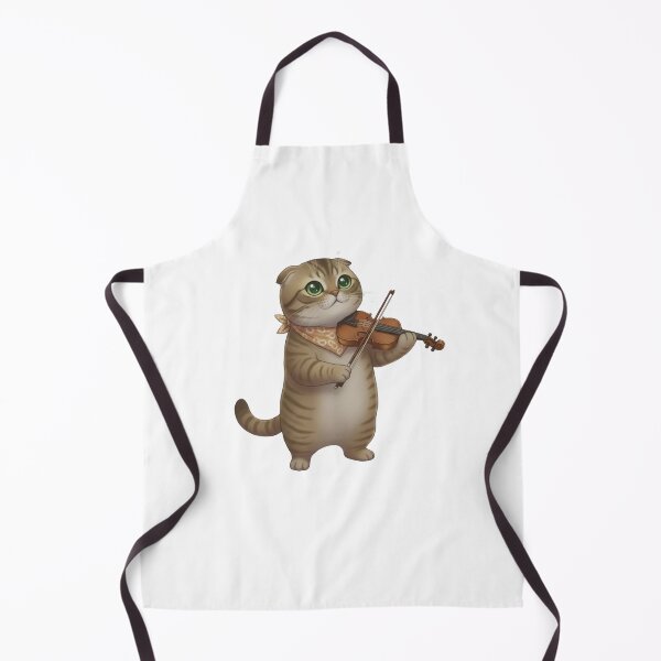 Item preview, Whimsical Cat Playing Violin designed and sold by TheCoolCrowd.