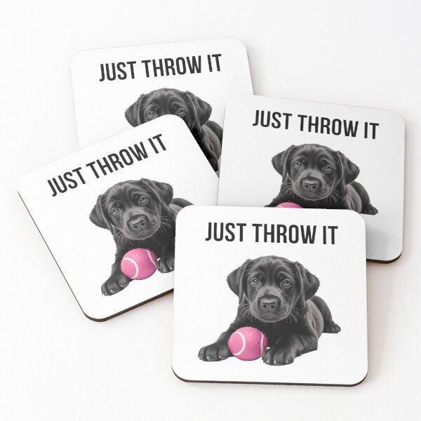 Item preview, Just Throw It Play Fetch Funny Labrador Retriever designed and sold by CruelShadesSt.