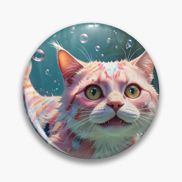 Item preview, Amusing Fantasy Pink Cat Fish designed and sold by Sharon Schwalbe.