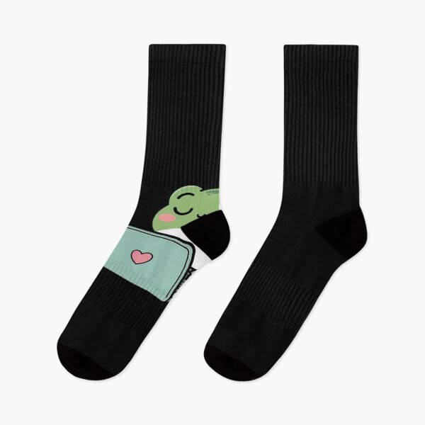 Item preview, Cute Lazy Frog with Laptop Boba Tea and Chips designed and sold by Slwankol.