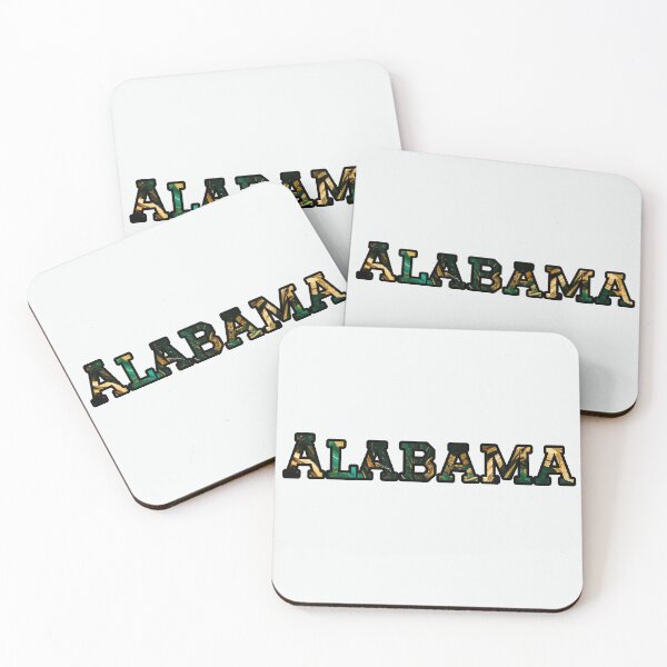 Item preview, Alabama Typography Design | Rich Green & Gold Style designed and sold by Long Family Gifts.