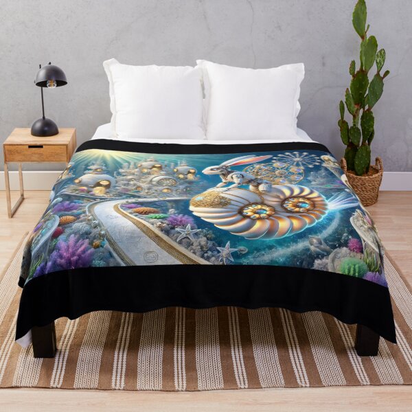 Item preview, Underwater Realm of the Golden Shell 12L1P175TH7 designed and sold by OsirizyahDesign.
