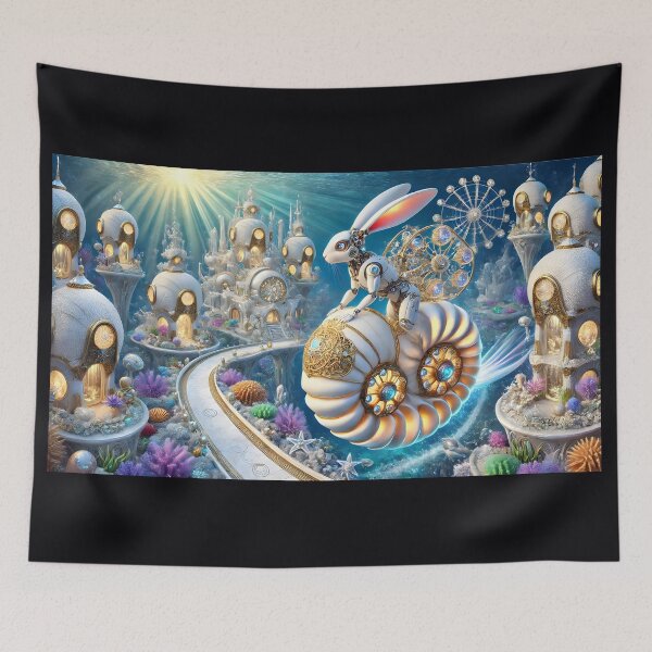 Item preview, Underwater Realm of the Golden Shell 12L1P175TH7 designed and sold by OsirizyahDesign.