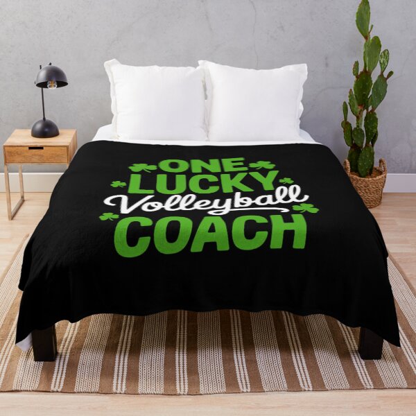 Item preview, One Lucky Volleyball Coach St Patricks Day Shamrock designed and sold by FaithAbbott.