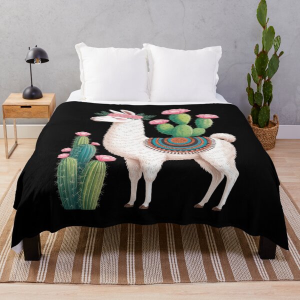 Item preview, Cute Llama With Flower & Cactus designed and sold by Slwankol.