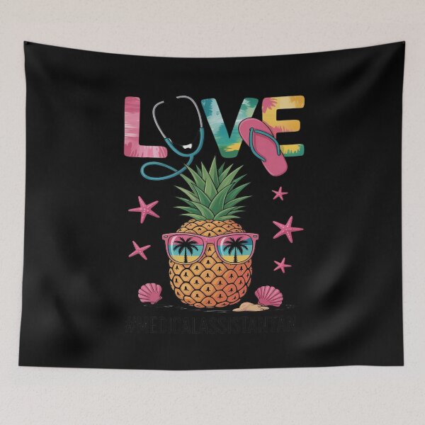 Item preview, Cute Love Summer Pineapple and Stethoscope Medical Assistant designed and sold by Slwankol.