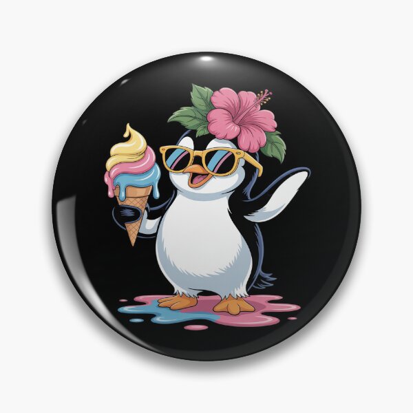 Item preview, Cute Penguin Holding Ice Cream Funny Summer Foodie Lovers designed and sold by Slwankol.