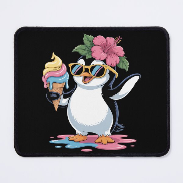 Item preview, Cute Penguin Holding Ice Cream Funny Summer Foodie Lovers designed and sold by Slwankol.