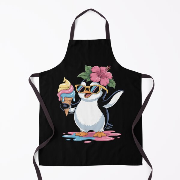 Item preview, Cute Penguin Holding Ice Cream Funny Summer Foodie Lovers designed and sold by Slwankol.