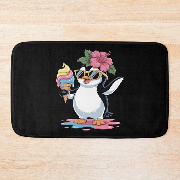 Item preview, Cute Penguin Holding Ice Cream Funny Summer Foodie Lovers designed and sold by Slwankol.