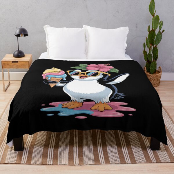 Item preview, Cute Penguin Holding Ice Cream Funny Summer Foodie Lovers designed and sold by Slwankol.