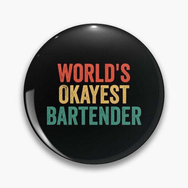 Item preview, World's Okayest Bartender designed and sold by manueldila.
