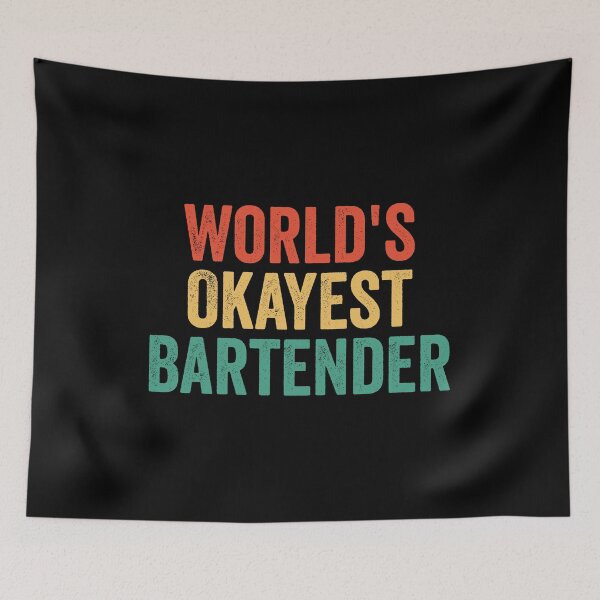 Item preview, World's Okayest Bartender designed and sold by manueldila.