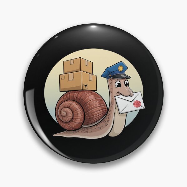 Item preview, Cute Postman Snail With Letter And Packages designed and sold by Slwankol.