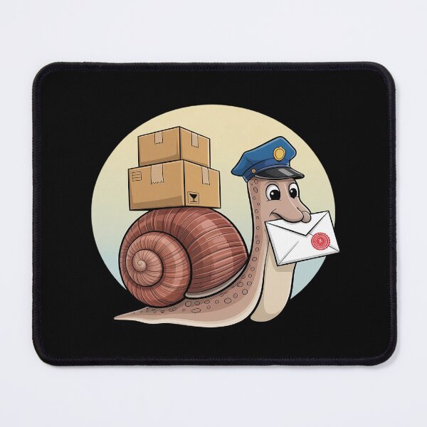 Item preview, Cute Postman Snail With Letter And Packages designed and sold by Slwankol.