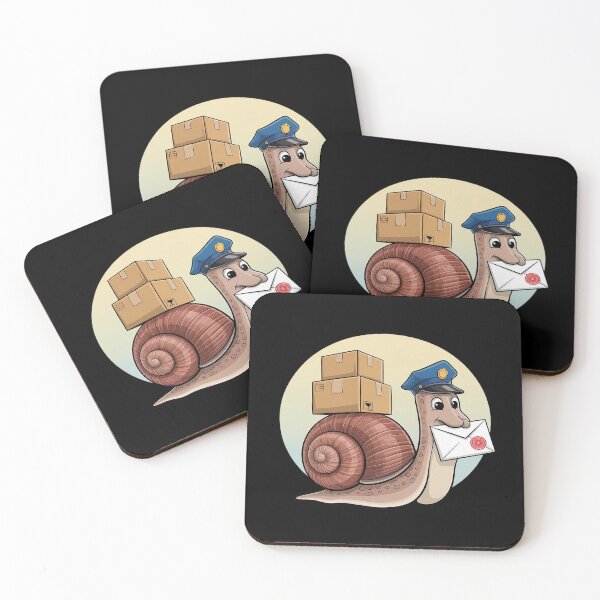 Item preview, Cute Postman Snail With Letter And Packages designed and sold by Slwankol.