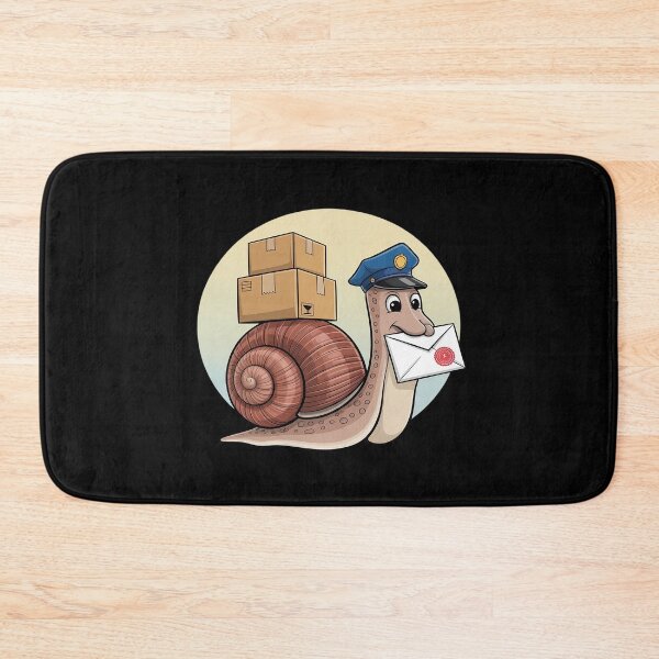 Item preview, Cute Postman Snail With Letter And Packages designed and sold by Slwankol.