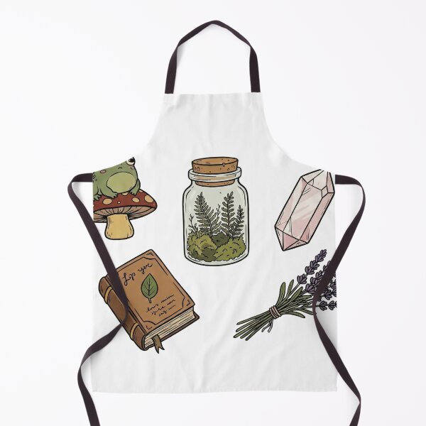 Item preview, Green Witch Botanical Sticker Sheet - Cute Frog Mushroom & Crystals designed and sold by ColorTheoryLab.
