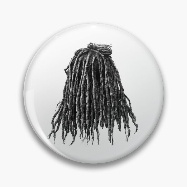 Item preview, Dreadlocks Hair Illustration | Black and White Afrocentric Natural Hair Art designed and sold by inkoutninja.