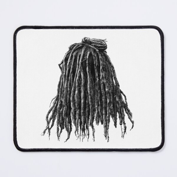 Item preview, Dreadlocks Hair Illustration | Black and White Afrocentric Natural Hair Art designed and sold by inkoutninja.