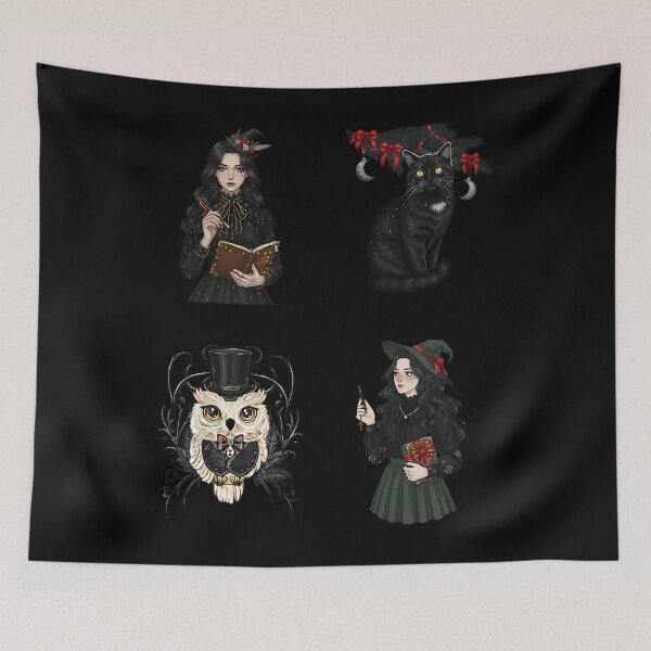 Item preview, Witchy Gothmas Sticker Icons Deer Skull Wreath Mistletoe designed and sold by bunlkrpnhdi84.