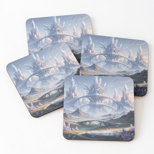 Item preview, Ethereal Crystal Citadel: The Frozen Kingdom of Glass designed and sold by KYOFRAME.